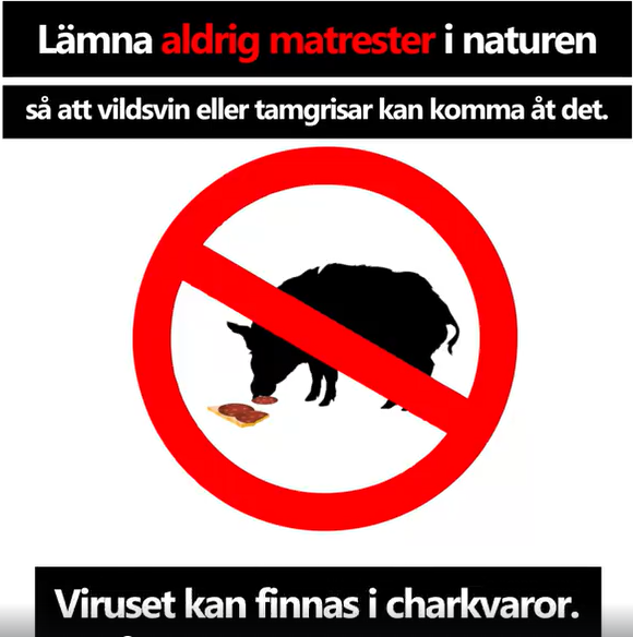 Lämna aldrig matrester i naturen